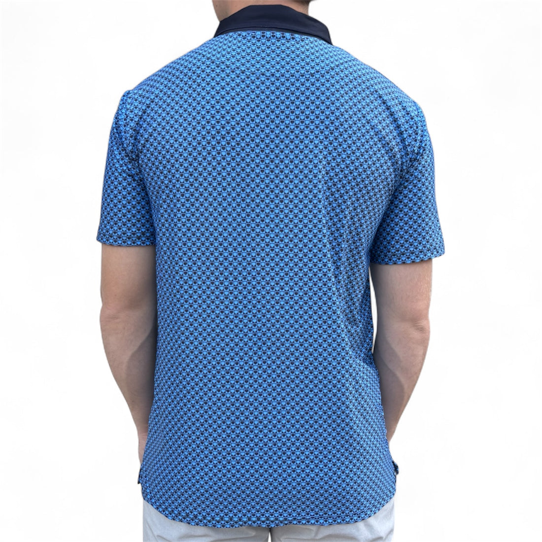 Black and Blue Home Plate Polo