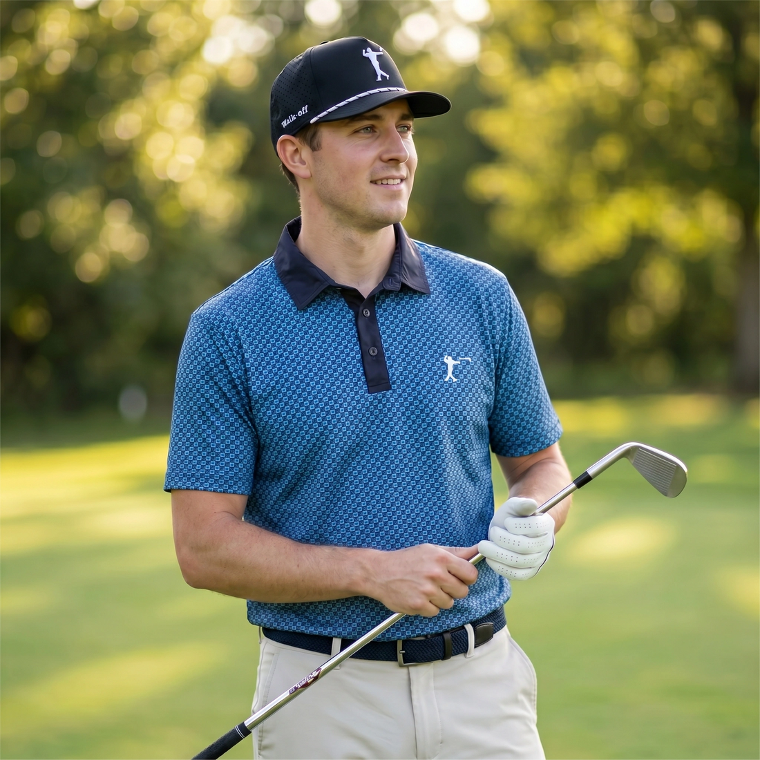 Black and Blue Home Plate Polo